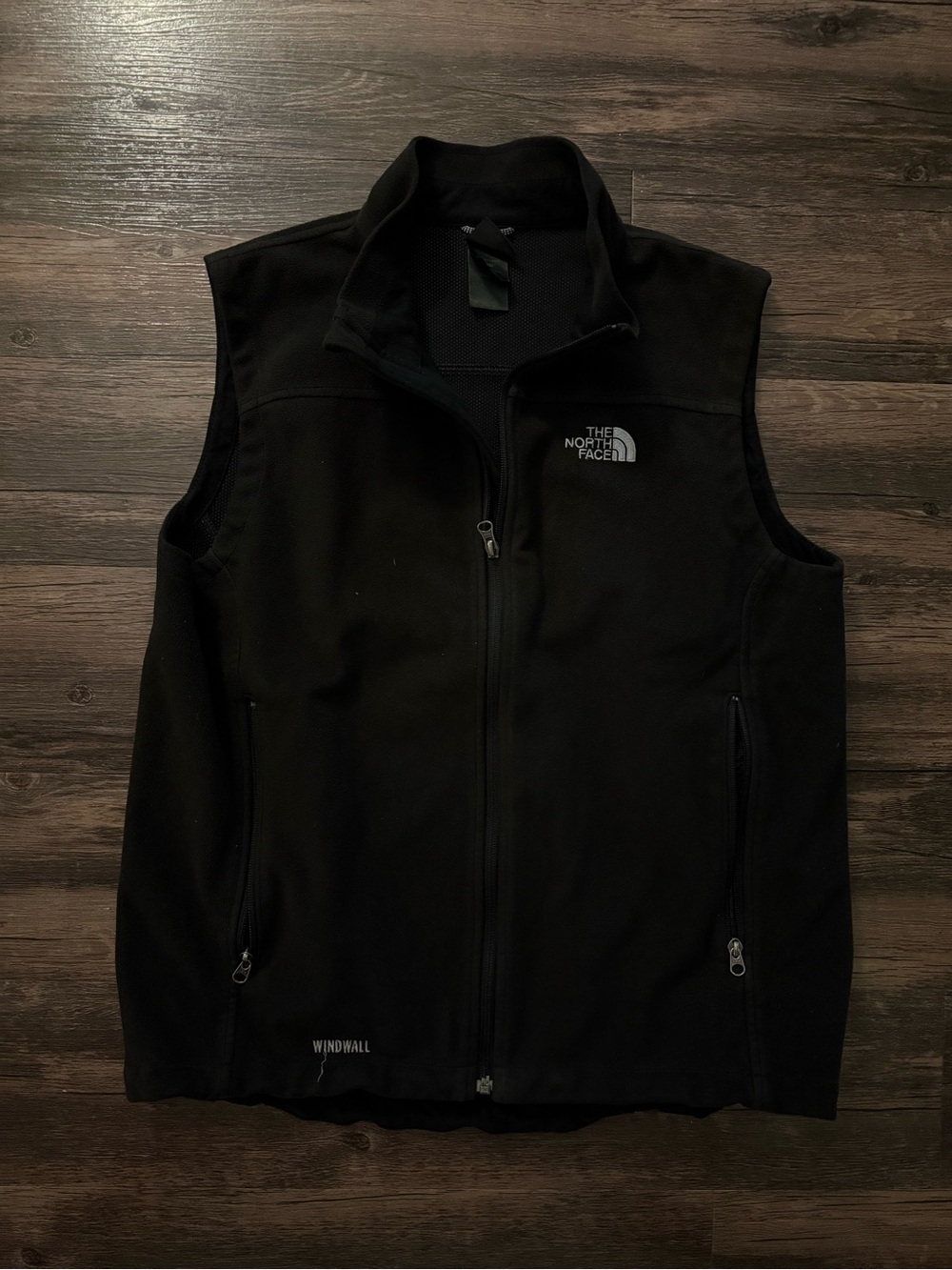 The North face black fleece vest
